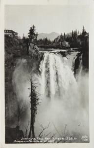 Snoqualmie Falls Lodge Washington WA Ellis 104 RPPC Real Photo Postcard D33