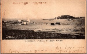 Harbor View, Onset MA Undivided Back Vintage Postcard Q80