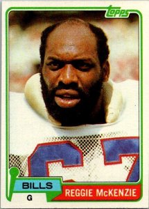 1981 Topps Football Card Reggie McKenzie Buffalo Bills s60063