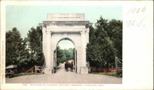 Vicksburg Mississippi MS Military Cemetery Detroit Pub c1910 Postcard