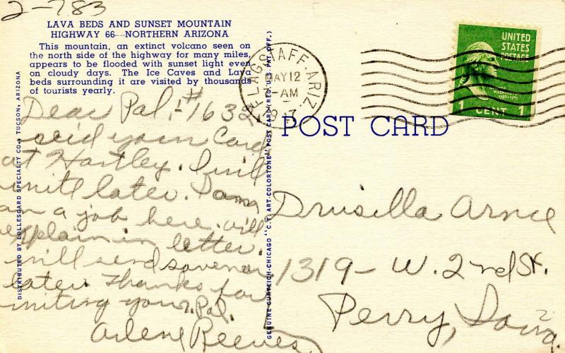 AZ - Sunset Mountain Highway 66, Lava Beds