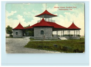 c1910 Shelter House, Garfield Park, Marion County, Indianapolis, IN Postcard 