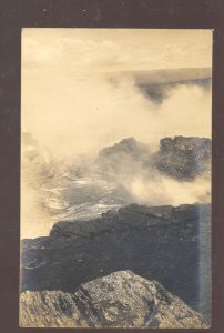 RPPC HAWAII DIAMOND HEAD VOLCANO MOUNTAIN VINATE REAL PHOTO POSTCARD