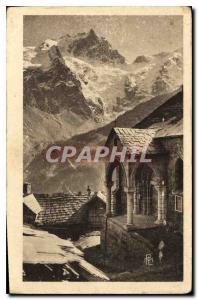 Old Postcard Alpine Road Meije (3987 m) View of the Chapel of the Terraces