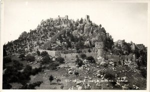 cyprus, KYRENIA, St. Hilarion Castle (1950s) Mangoian Bros. RPPC Postcard