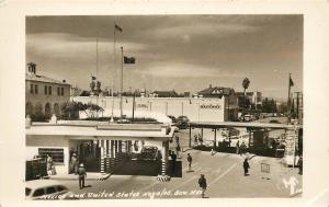 1950s RPPC Postcard US Mexico International Border Street View from Nogales MF10