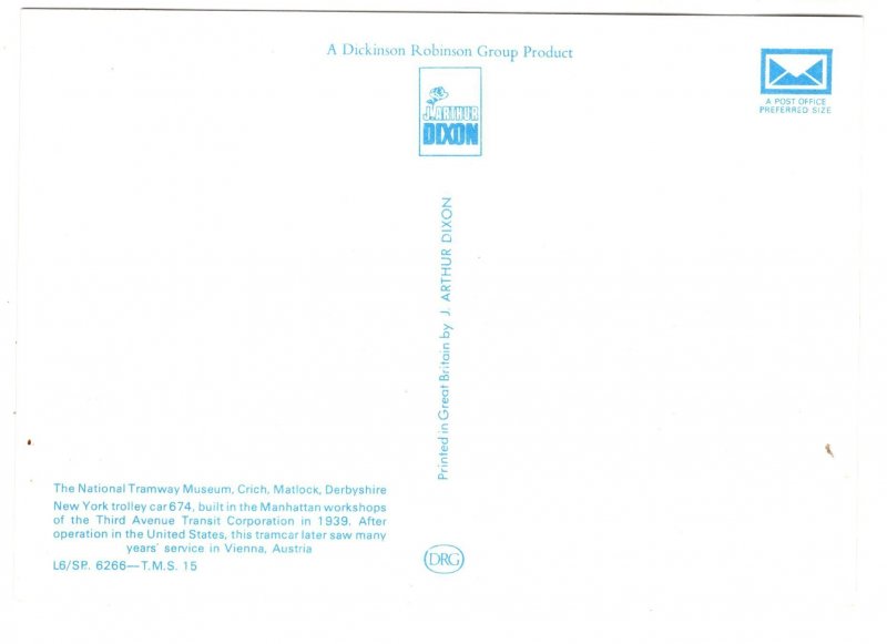 Tram, Vienna Austria, Tramway Museum Crich, Matlock, Derbyshire