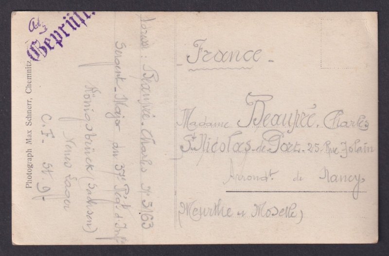 GERMANY, Postcard, Chemnitz, Monument, WWI