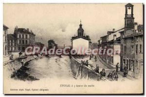 Old Postcard Epinal 5 Hours Morning