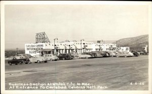 White's City New Mexico NM Carlsbad Caverns Park Real Photo Vintage Postcard