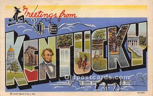 Greetings from KY , USA Large Letter 1944 