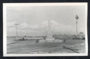 RPPC LA CONNER WASHINGTON PIONEER MONUMENT REAL PHOTO POSTCARD