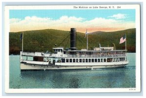 c1920's The Mohican Steamer Ship Lake George New York NY Vintage Postcard