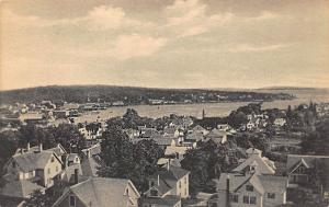 Overlooking Boothbay Harbor ME Postcard