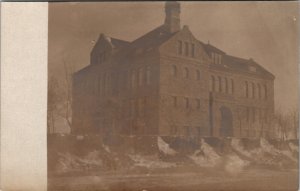 Sioux Falls SD RPPC Lowell School c1910 South Dakota Real Photo Postcard H28