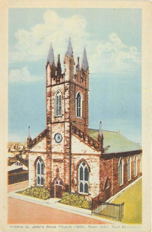 B4883 Historic St John s Stone Church  front/back scan