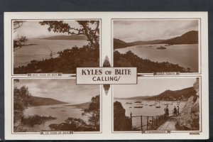 Scotland Postcard - Kyles of Bute Calling - Various Views  RS13624