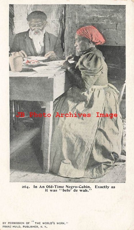 313829-Black Americana, Huld No 264, Older Couple Eating inside Cabin, PMC