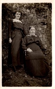 RPPC - The Spinsters - Aunt Tessie and Aunt Maude - 1910s