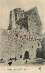 Postcard Old Saint Malo Entree du Chateau