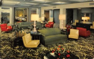 WESTERNER HOTEL Tucson, AZ Mid-Century Modern Interior Lobby 1950s Postcard