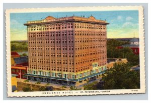 Vintage 1940's Advertising Postcard Suwannee Hotel St. Petersburg Florida