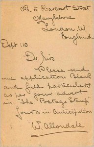 Entier Postal Stationery 1 / 2p for USA