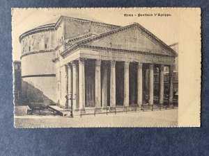 Pantheon d' Agrippa Roma Italy Litho Postcard H2029081818