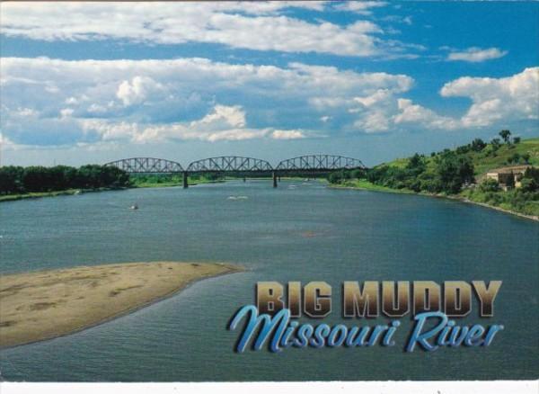 Bridge Over Big Muddy The Missouri River Largest Tributary Of The Mississippi...