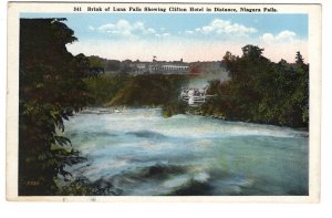 Brink of Luna Falls, Clifton Hotel, Niagara Falls Ontario,