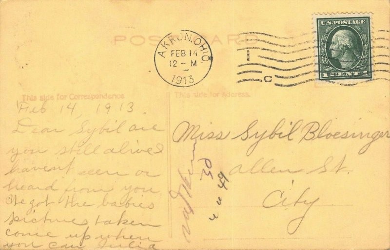 LP44  Valentine's Day  Postcard Dutch Children 