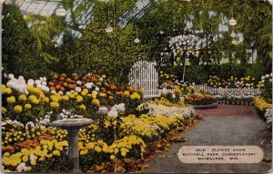 Mum Flower Show Mitchell Park Conservatory Milwaukee WI Postcard PC17