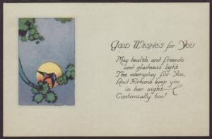 Good Wishes For You,Scene Postcard