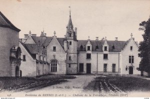 RENNES, Ille Et Vilaine, France, 1900-1910s; Chateau De La Prevallaye, L'Entree