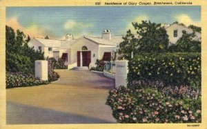 Residence of Gary Cooper - Brentwood, California CA  