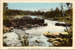 Pabineau Falls, Near Bathurst, New Brunswick c1950s Vintage Postcard T67