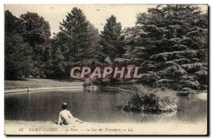 Postcard Old Saint Cloud Le Parc Trocadero Lake