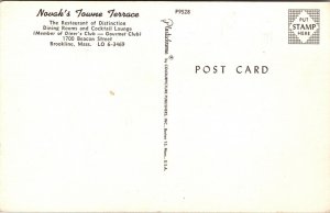 Postcard Novak's Towne Terrace in Brookline, Massachusetts~139353