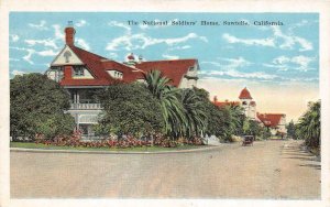 SAWTELLE, California CA  NATIONAL SOLDIERS HOME Street View~Car c1920's Postcard