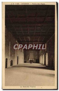 Postcard Old Avignon Popes' Palace of the room Treats