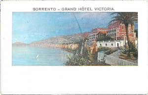 CARTOLINA d'Epoca - NAPOLI : SORRENTO - GRAND HOTEL VITTORIA