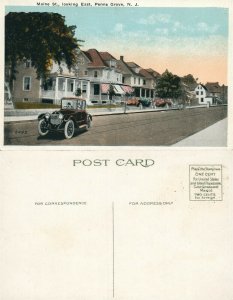 PENNS GROVE N.J. MAIN STREET ANTIQUE POSTCARD