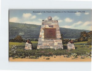 M-190839 Monument of the French Occupation at Fort Ticonderoga New York USA