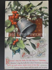 c1914 - 'A Bright Christmas to You' - Rejoice! ring the bells.....