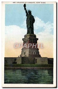 Postcard Ancient Statue Of Liberty New York