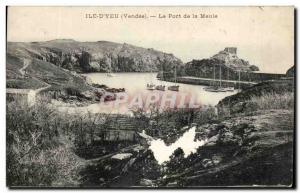 Old Postcard Ile d & # 39Yeu Wearing the Wheel