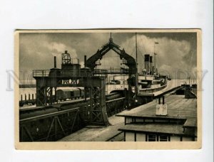 3173487 GERMANY Sassnitz harbour ferry boat Vintage postcard