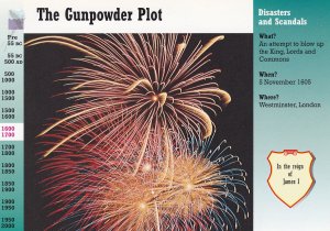 The Gunpowder Plot Guy Fawkes Postcard Style Trading Card Ephemera