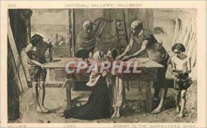 Postcard Old National Gallery Millbank Loan Millais Christ in the Carpenters ...