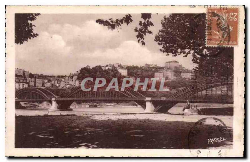 Old Postcard Pretty corners of Lyon In the Loop Bridge